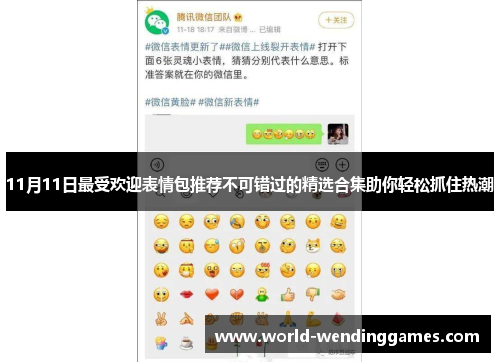 11月11日最受欢迎表情包推荐不可错过的精选合集助你轻松抓住热潮