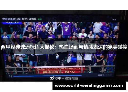 西甲经典球迷标语大揭秘：热血场面与情感表达的完美碰撞