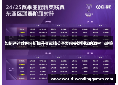 如何通过数据分析提升亚冠精英赛表现关键指标的洞察与决策
