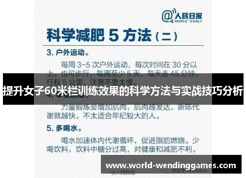 提升女子60米栏训练效果的科学方法与实战技巧分析